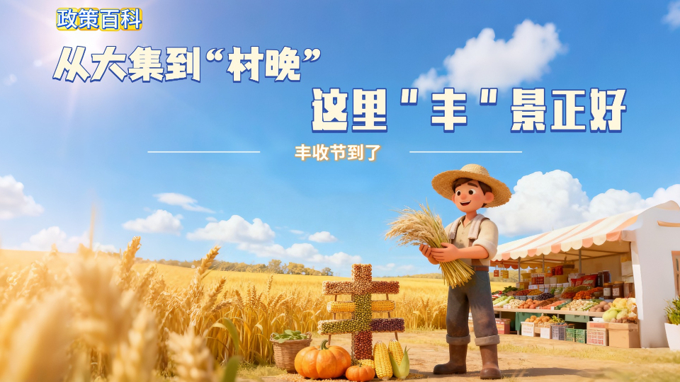 政策百科 | 豐收節(jié)到了！從大集到“村晚”，這里“豐”景正好
