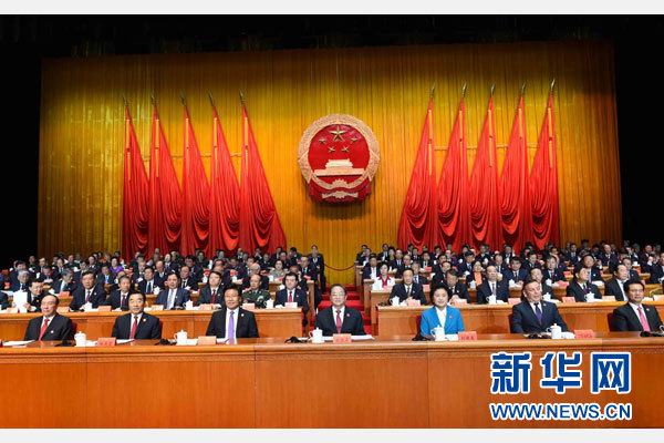 10月1日，慶祝中華人民共和國(guó)成立66周年暨新疆維吾爾自治區(qū)成立60周年大會(huì)在新疆人民會(huì)堂隆重舉行。 新華社記者 饒愛民 攝