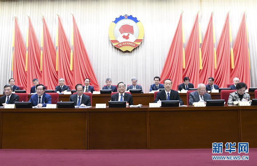 1月22日，政協(xié)第十二屆全國(guó)委員會(huì)常務(wù)委員會(huì)第二十四次會(huì)議在北京開(kāi)幕。全國(guó)政協(xié)主席俞正聲出席開(kāi)幕會(huì)。 新華社記者 燕雁 攝