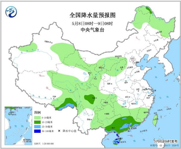 冷空氣要撤啦！今日全國(guó)降水整體弱 華南仍有強(qiáng)對(duì)流