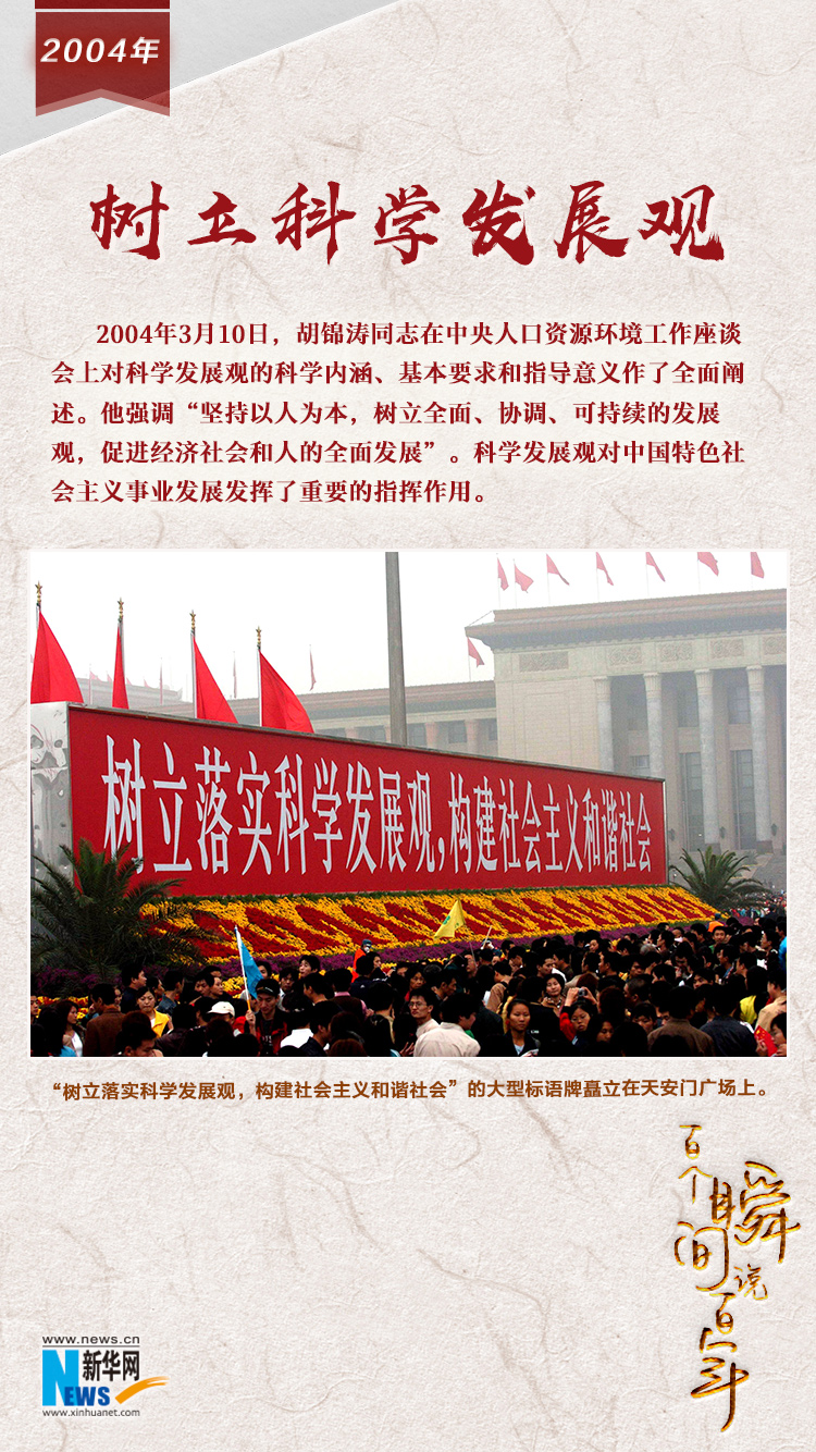2004，樹立科學(xué)發(fā)展觀