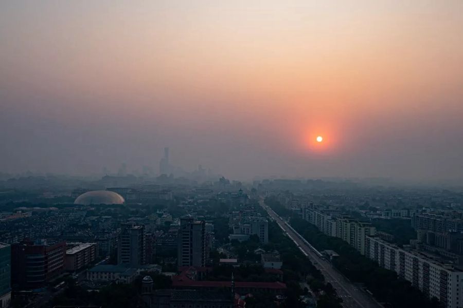 這就是今天早上的北京！