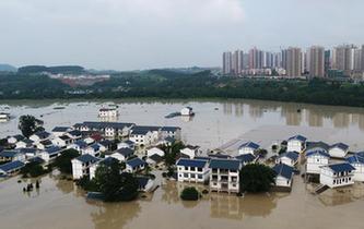 重慶長江、嘉陵江、涪江洪水過境