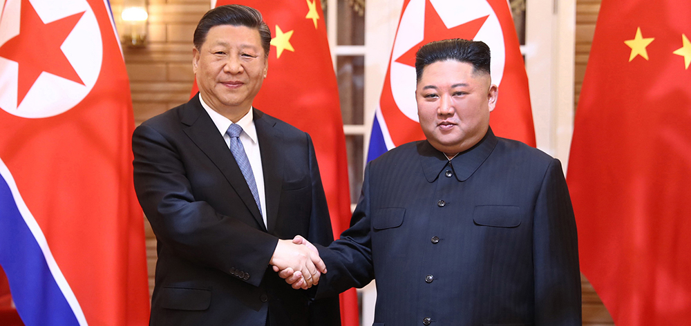 習近平同朝鮮勞動黨委員長、國務委員會委員長金正恩舉行會談